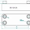 Edelstahl Plattenwärmetauscher B3-12A-20 52kW 0,24m² Solartauscher 
